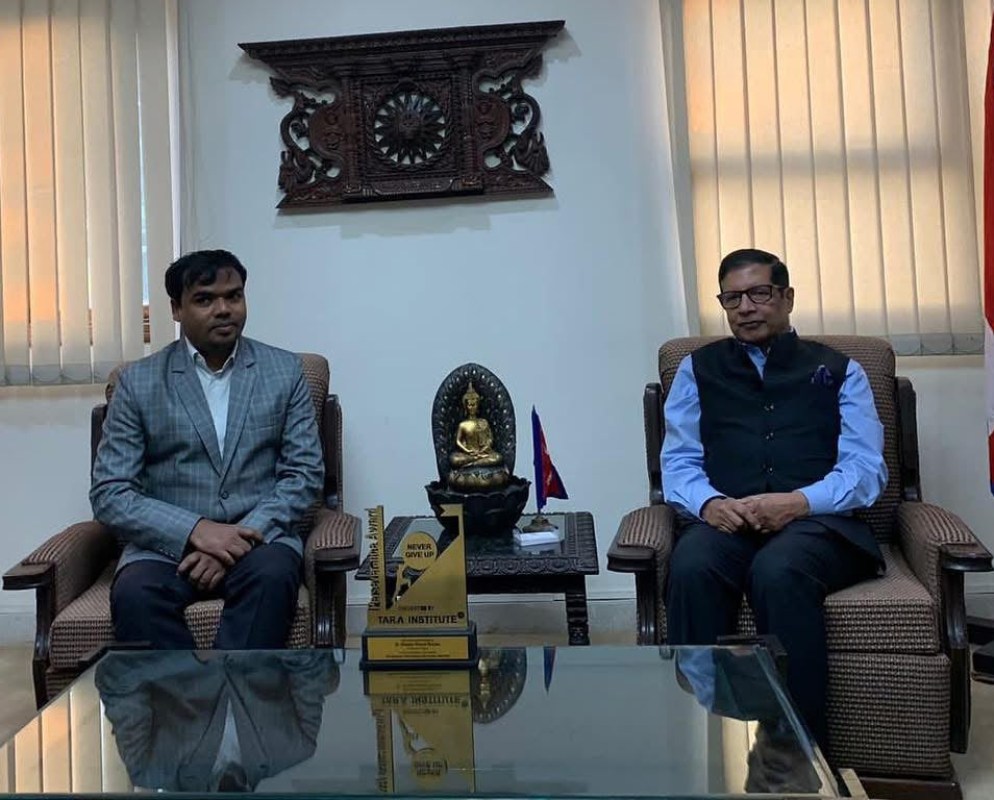 H.E. Dr. Shankar Prasad Sharma, Former Ambassador of Nepal to India | Diplomat & Economist, during an interaction with Tara Institute